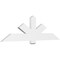 Ekena Millwork Kennewick Architectural Grade PVC Gable Bracket, 72"W x 21"H x 2"D x 6"F, 7/12 Pitch GBP072X21X0206KEN00 - alternate 1